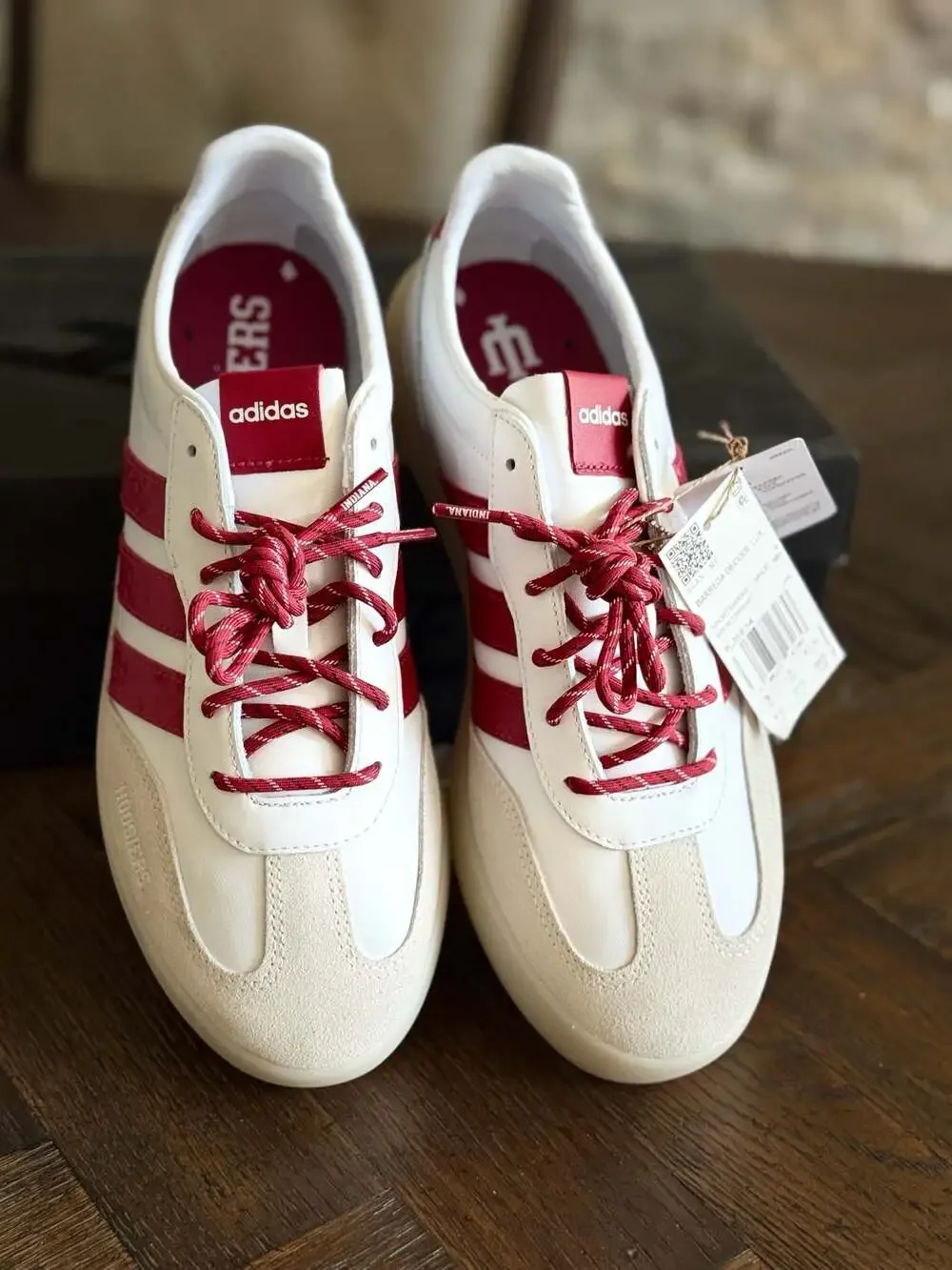 Adidas Indiana University Hoosiers KJ6834 Barreda Decode Lux White Red Size 9.5